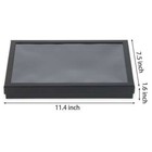 100 Slots Jewelry Ring Display Organizer Tray Holder Earrings Storage Box Case