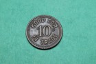 Vintage-trade Token-good For 10 Cents In Trade