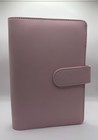 Pu Leather Notebook A6 Ring Binder Budget Planner Organizer Cover Pockets Lables