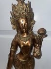 Antique Vintage Heavy Bronze Brass Buddha Statue 22    High