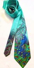 Steampunk Peacock Teal Tie Beautiful Blues And Greens art Nouveau  