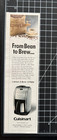 Cuisinart Coffee Connoisseurs From Bean To Brew Grind Brew Vintage Print Ad 2005