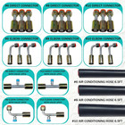 26pcs Ac Hose Kit  6 5ft Air Conditioning Hose And Fitting Kit - Includes 6 5ft