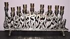 Modern   Artistic Hanukkah Chanukah 9 Arm Jewish Menorah Hebrew