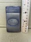 Matches Case Safe Holder With Jeep Tag Vintage Looking  Antiqued Brass 