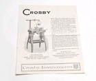 Crosby Steam Gauge Valve Co Pressure Gage Testers Foldout Booklet Early 1900 s 