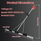 48v Cordless Concrete Vibrator Surface Power Trowel Electric Wet Cement Screed