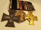     Ww1 German 3 Medal Set Iron Cross 2nd W  Honor Legion   Austrian Cross  3965 