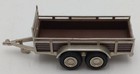 Nzg 373 1 50 Scale Diecast Chrome 2-axel Saris Aanhangers Utility Trailer Ex