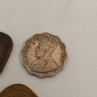 India   Straits Settlements Mixed Coin Lot 1 Anna 1936  2 Annas 1944  1 Cent