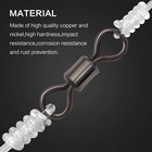 100 50x Rolling Barrel Swivel 220 Lb Fishing Swivels Solid Ring   3 0   