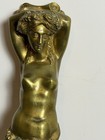 Antique Victorian Nude Figure 19th Century Bronze Brass Gilt Furniture Mount 14   