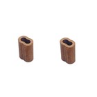 3 8  Wire Rope Sleeve cable Crimp Ferrule  Copper Gritted Crimping Sleeve 10 Pc