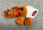 Pound Puppies 8  Plush Tonka  Puppy Dog Stuffed Animal Brown Black Spots