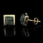 0 04 Ct Natural Diamond Stud Earrings 18k Rose Gold Plated Sterling Silver 925