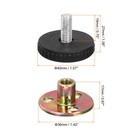 Headboard Stoppers  2pcs - Adjustable Bed Frame Anti-shake  33-40mm  Silver 
