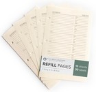 Address Book Refill Replacement Pages - 3 Ring 5 5 X 8 Size  15 Sheets  30 Pa   