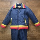 Vintage Montgomery Ward Ski Snow Jacket   Bibs Youth 18 Retro 70 s 80 s