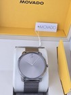  695 Msrp   Movado Men s Bold Gray Dial Stainless Steel Watch - 3600599 New