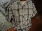 O neill Brown Plaid Men s Short Sleeve Shirt Size Large