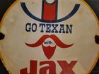 Vintage Jax Beer Porcelain Sign Lone Star Pearl Dixie Pabst Schaefer Schlitz 