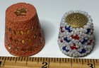 Thimbles Lot Of Two Beaded Sequined