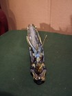 Dragon Incense Burner  Stick Holder  Resin  Blue Green 12  Long