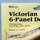 Houseworks Victorian 6-panel Door 6013 1 12th Scale Miniature Dollhouse Kit