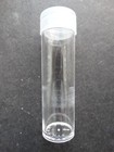 Lot Of 5 Whitman Penny Round Clear Plastic Coin Storage Tubes W  Screw On Caps