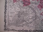 Hand Colored Map Johnson s Atlas Germany Hamburg Hanover German Europe 1863
