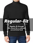 2-pack Men s Long Sleeve Turtle Neck T-shirt Tee Layer Cotton Blend Outerwear