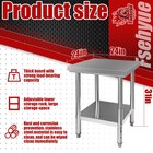 New Stainless Steel 24 x 24 x 32  Commercial Kitchen Prep   Work Table