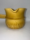 Double Spout Vintage Yellow Ceramic Pot With Handle Los Angeles Pottery Usa