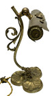 Beautiful Small Art Nouveau 1900 Table Lamp Bronze Gold Ornate Adjustable