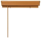 Chestnut Cordless Room Darkening 2 5  Faux Wood Blind For Window 39 5 w X 72 l