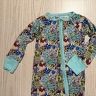 Little Britches Boutique Bamboo Zippy Unisex 2t Monsters Inc Print 2-way Zip New
