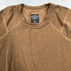 Beyond Clothing Midweight Top Mens L Short Brown Grid Fleece Military Tactical