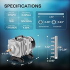 Commercial Air Pump 317gph 15w 6 Outlet Aquarium Hydroponic Systems