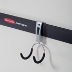 Rubbermaid 1784455 Metallic Fasttrack Compact Hanging Garage Hook Organizers