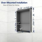 Recessed Shower Niche  Niche For Shower Wall  Stainless Steel Shower Niche Shelf