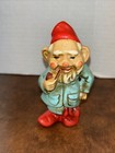 Vintage Set 3 Composition Gnome Elf Dwarf Figurines Ornaments 4  Japan