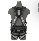 Pro  Slate Gray Construction Harness With Quick Connect Chest   Legs Comfort Pad