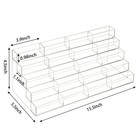20 Slots Acrylic Business   Clear Plastic Desk Business Card Stand  Multi-car   