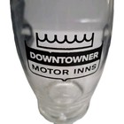 Vintage Souvenir Clear Downtowner Motor Inns Water drinking Glass 10 Oz