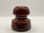 Vintage Ceramic Brown Telegraph Insulator Lapp 591 A 