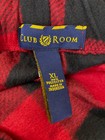 Club Room Men s Red Buffalo Check Fleece Pajama Pants Size Xl