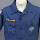 Boys Official Bsa Boy Scout Cub Scout Short Sleeve Shirt   Blue   Youth Medium