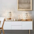 Bedside Table Lamp  Small Night Light Metal Lampshade And Wood Base  E12 40w    
