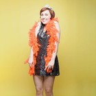 Fun Central 6 Ft Colorful Feather Boas For Adult And Kids - Orange