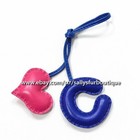 Sallys Boutique Handmade Real Leather Heart Bag Key Chain Ring Charm Pendant C